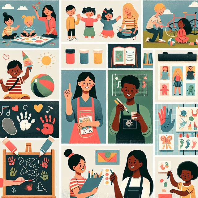 collection of preschool memories and artwork