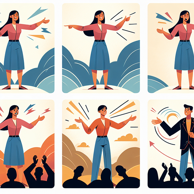 animated storytelling with expressive gestures