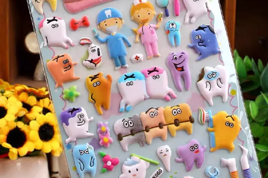 3D stickers for kids