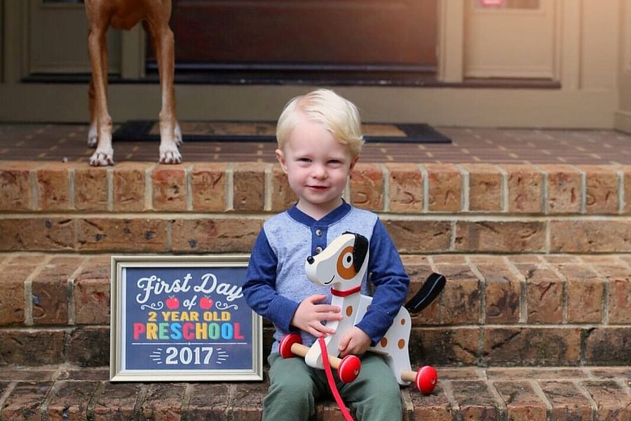 first day of preschool photo