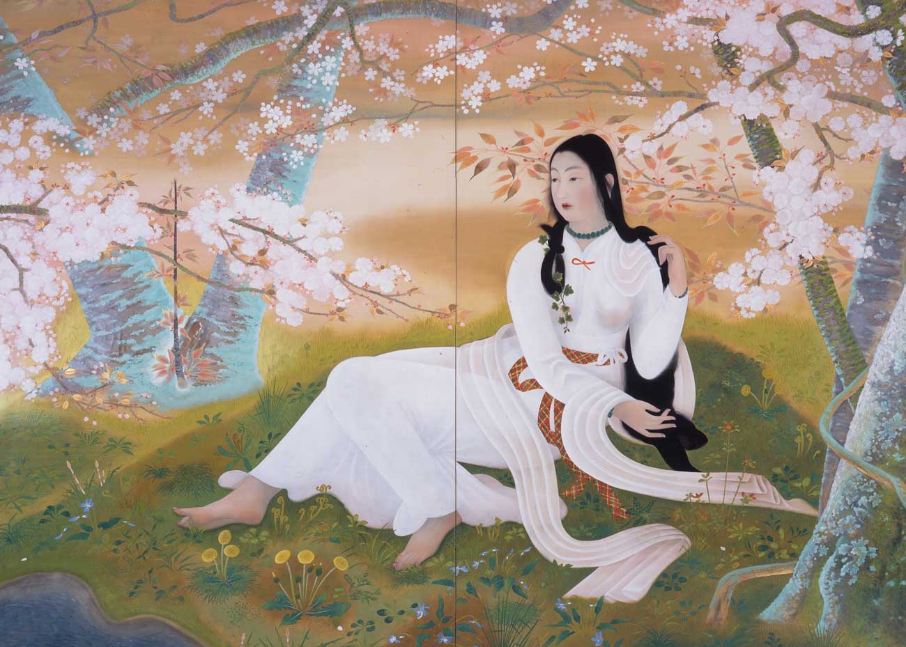 Sakura Sakura song illustration