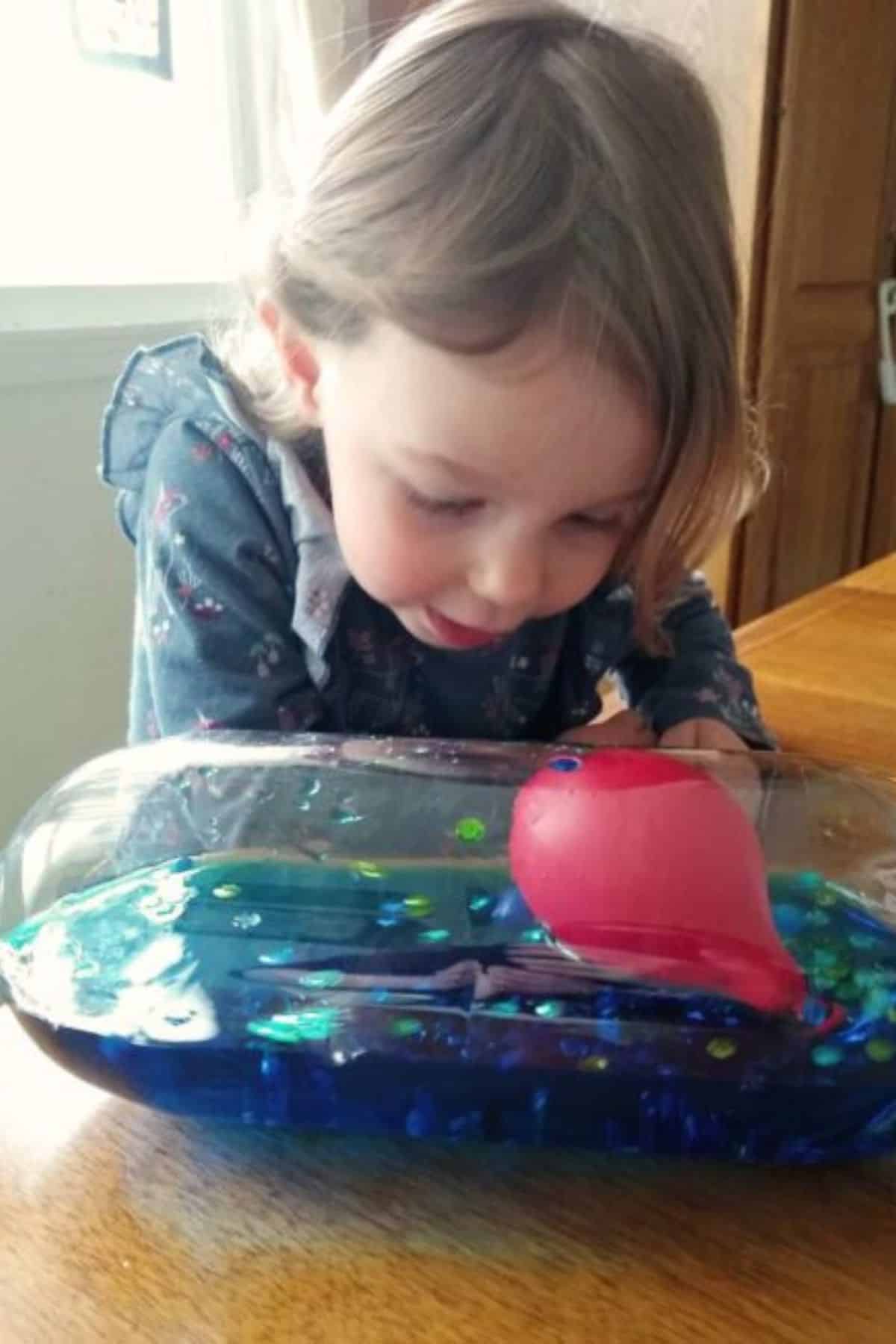 plastic sea creatures for sensory play