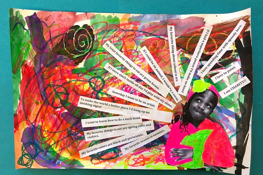 preschool self portrait drawing