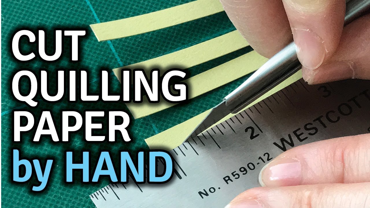 cutting paper strips for crafts