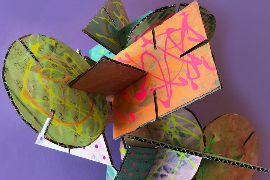 recycled cardboard craft