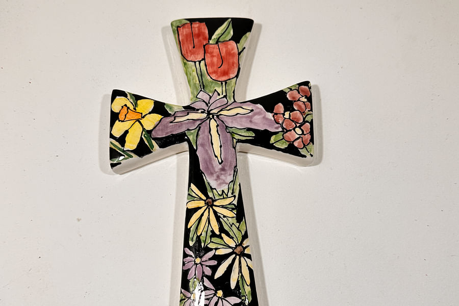 Stained glass cross craft