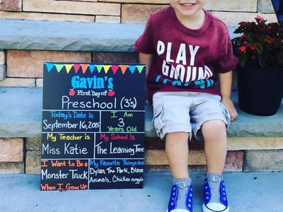 First Day of Preschool Signs: Create Memorable Photos of Your Child's Big Day