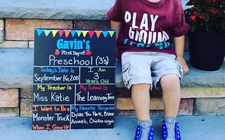 First Day of Preschool Signs: Create Memorable Photos of Your Child's Big Day