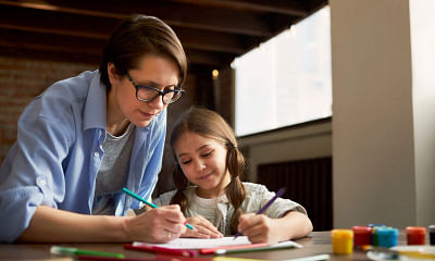 How can I help a four-year-old catch up in learning if they are behind?